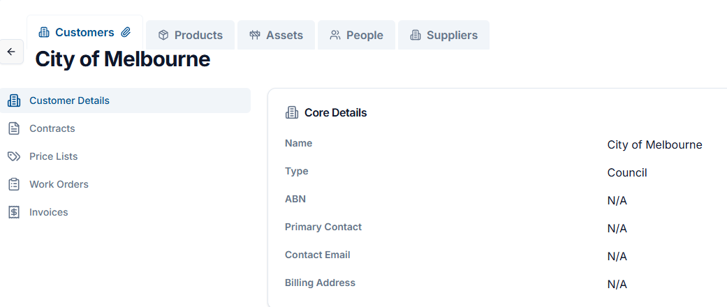 Customer Screenshot.